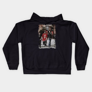 Cracked Vintage Bill Kaulitz Kids Hoodie